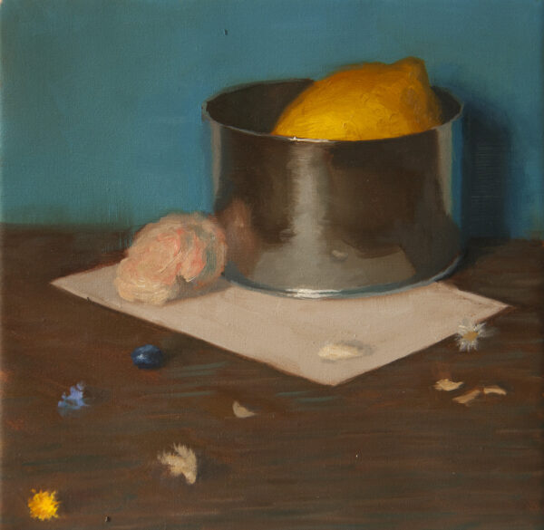 Silver, lemon, and wild flowers