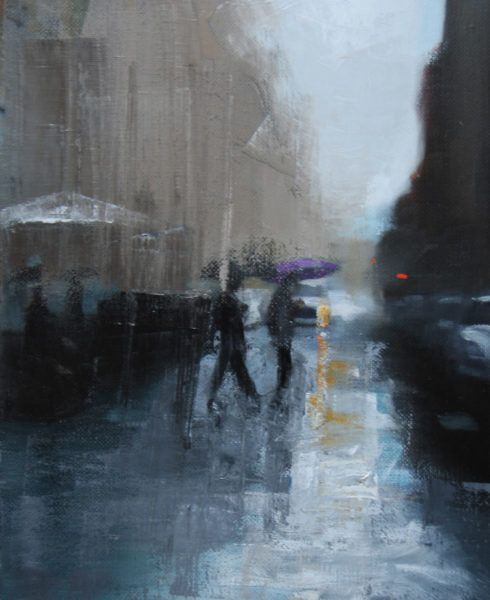 Rainswept street