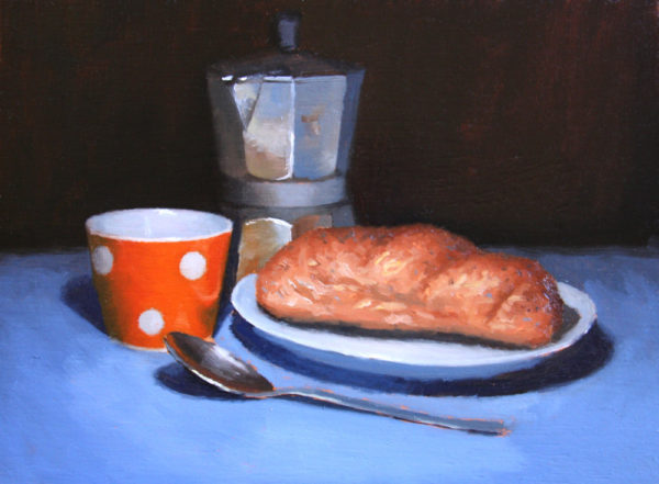 Breakfast still life painting