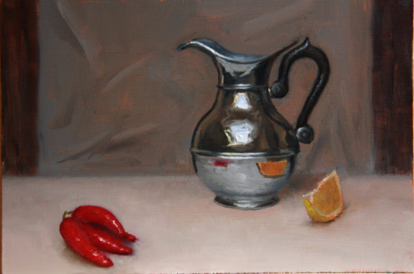Silver and peppers