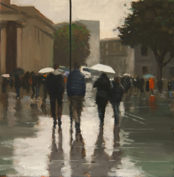 Rain in the square