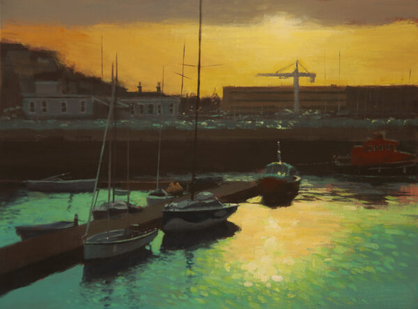 Moored at dusk